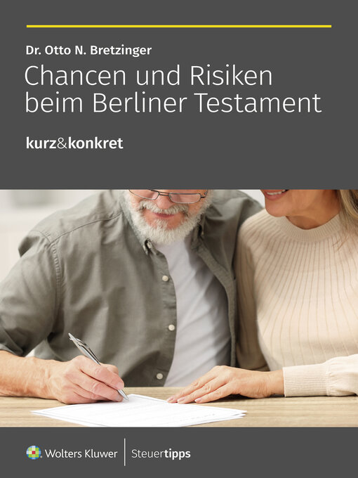 Cover image for Chancen und Risiken beim Berliner Testament